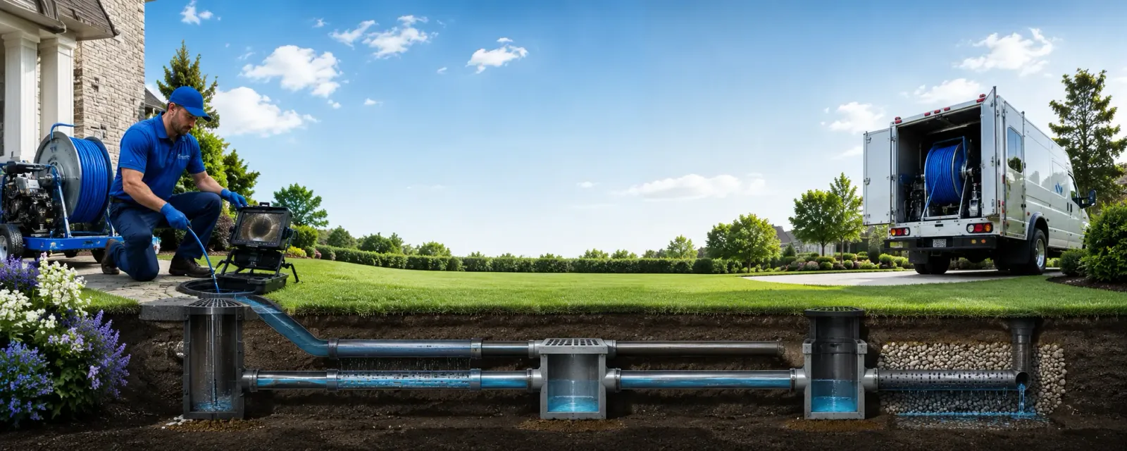 Outdoor drain cleaning information for West Hempstead, NY